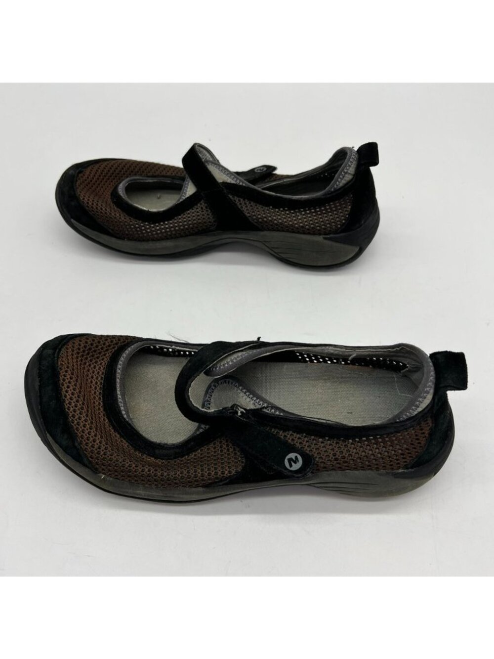 Merrell Womens Encore Strap Mary Jane Flat Sandals Size 8 Brown Mesh Casual - Picture 5 of 9